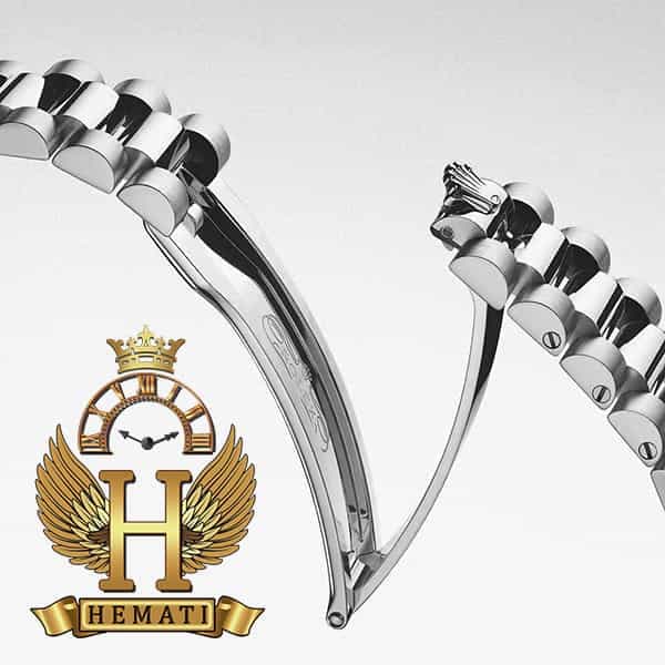 ساعت مردانه رولکس دی دیت اتوماتیک Rolex Daydate RODDAM208 صفحه مشکی — تصویر ۸