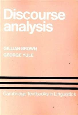 کتاب انگليسی Discourse Analysis – Brown