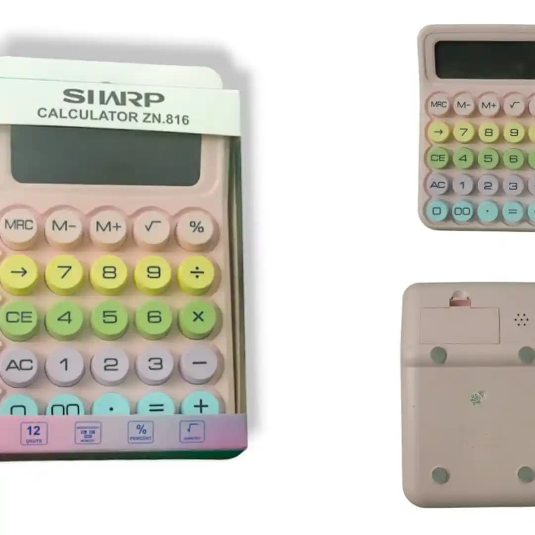 ماشین حساب پاستیلی SHARP مدل ZN-816 — تصویر ۲