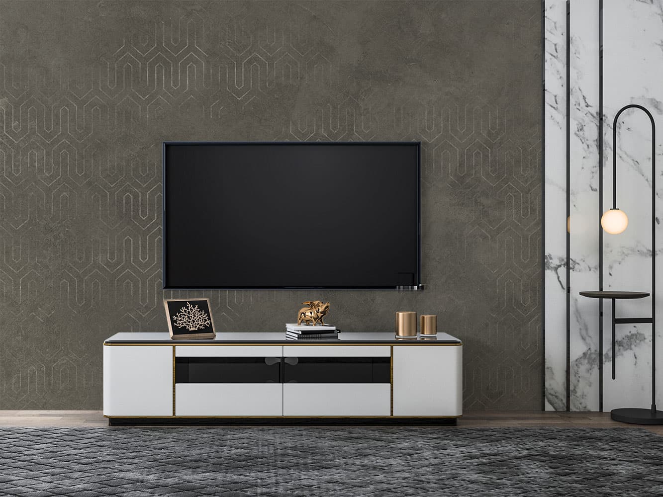 کاغذ دیواری هندسی کلاسیک W10072140 — تصویر ۳