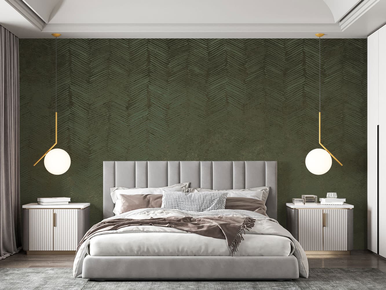 کاغذ دیواری هندسی لوکس W10070720 — تصویر ۳