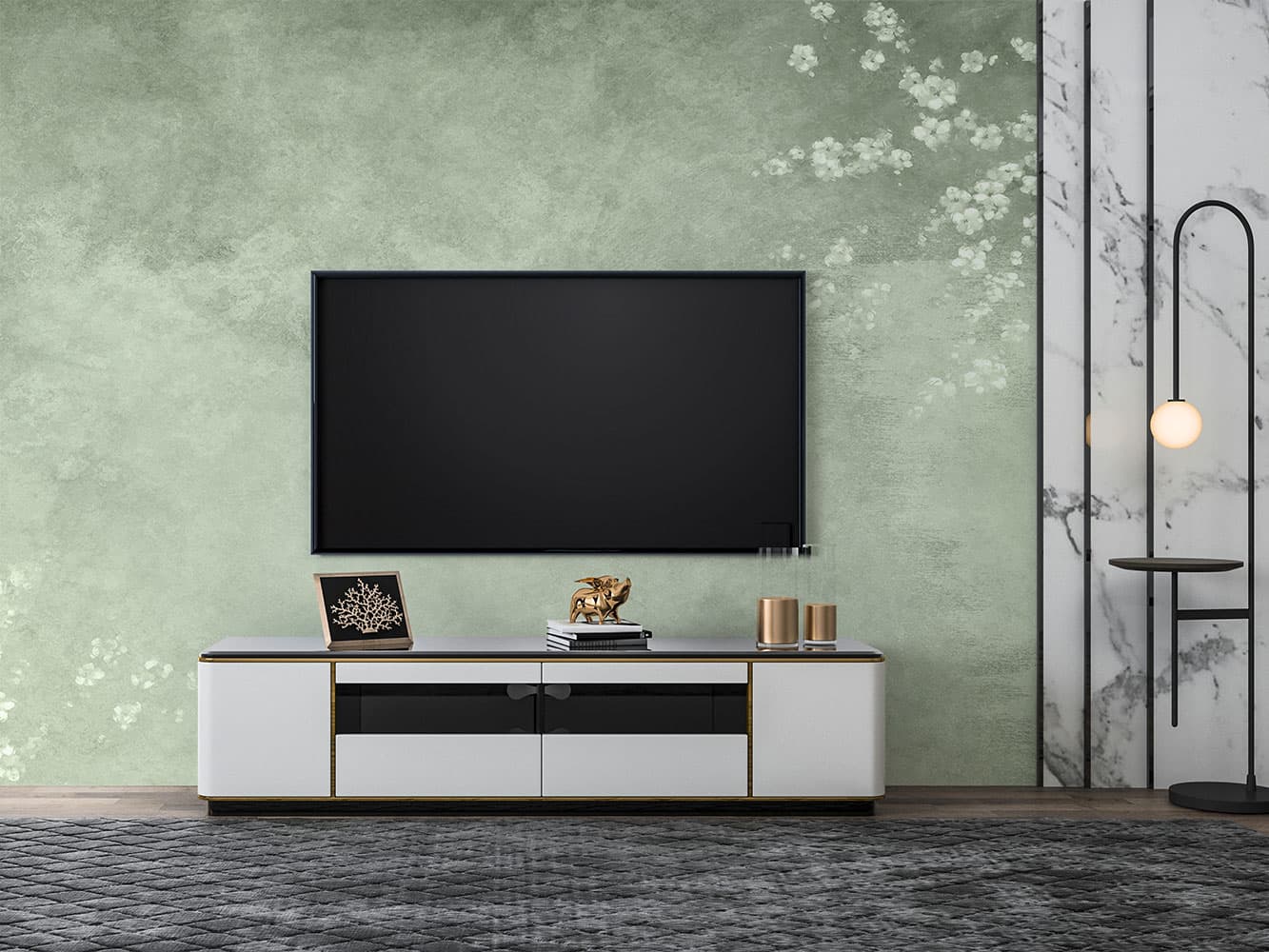 کاغذ دیواری گلدار گل ریز W10070310
