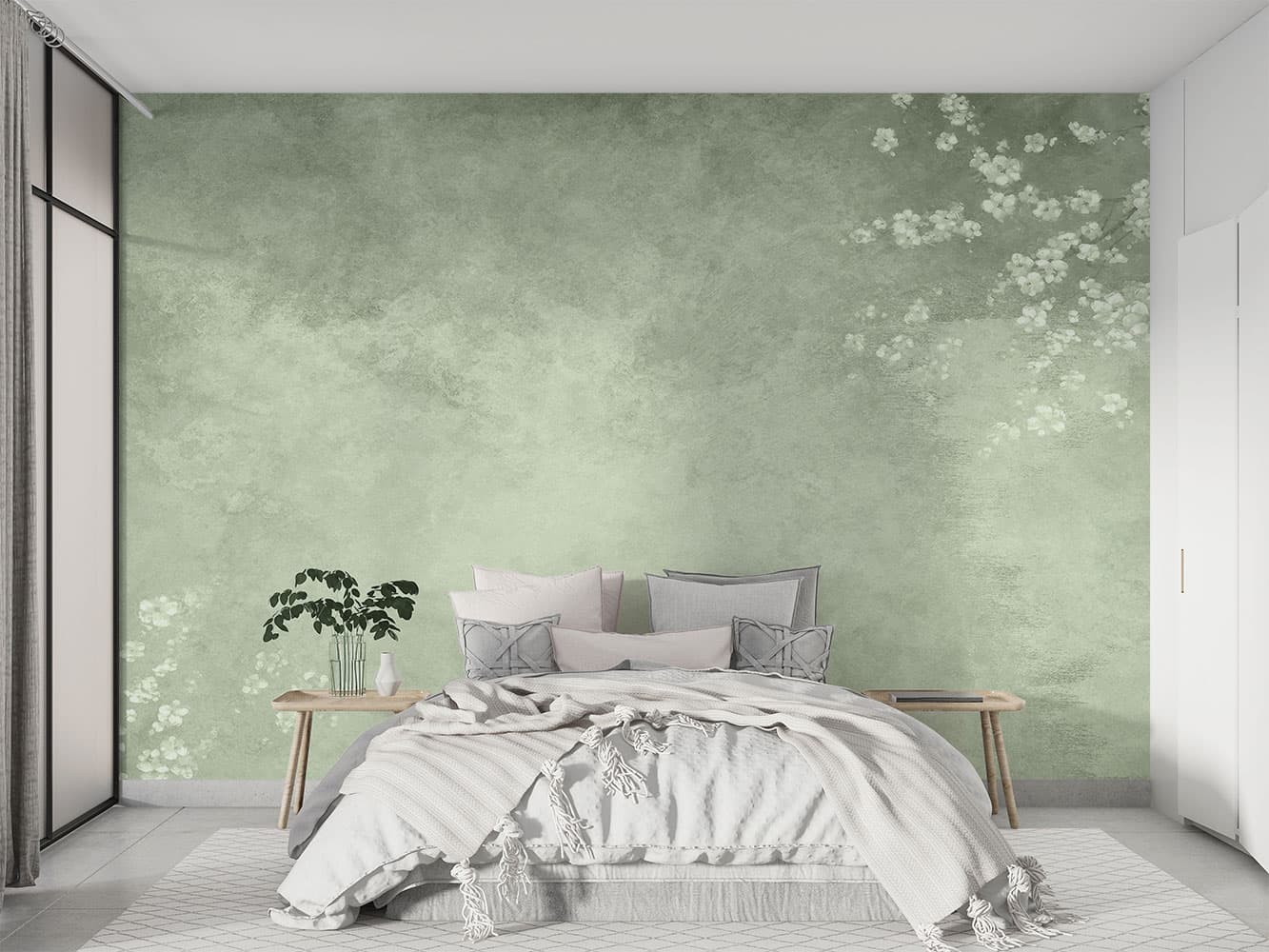 کاغذ دیواری گلدار گل ریز W10070310 — تصویر ۳