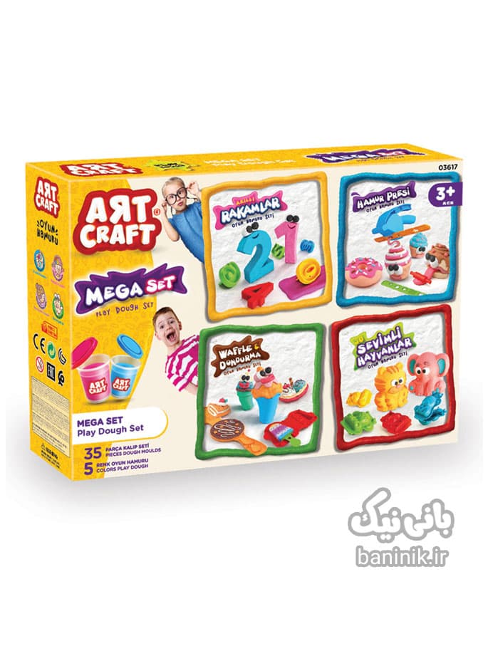 خمیر بازی 4در1 آرت کرفت مگا ست Art Craft Play Dough