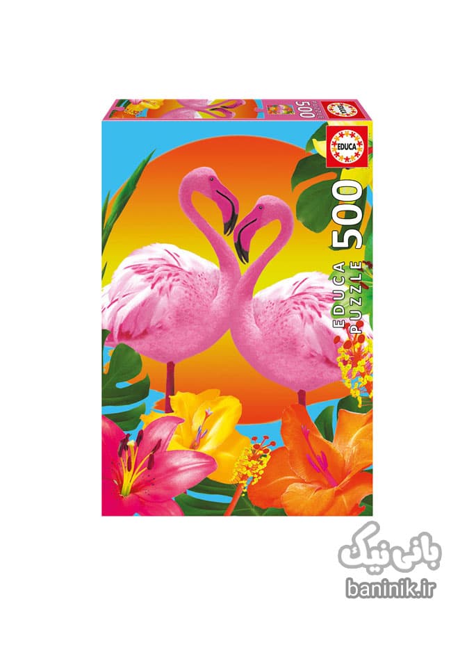 پازل 500 تکه ادوکا طرح فلامینگو Educa Flamingos