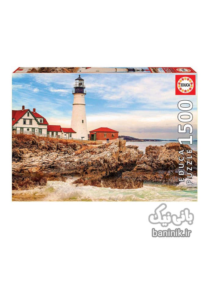 پازل 1500 تکه ادوکا طرح Educa Lighthouse On The Rock