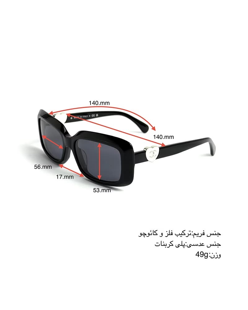 عينک آفتابي زنانه شانل مدل CHANEL 5520 — تصویر ۷