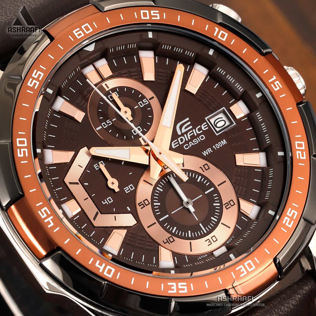 ساعت کاسیو ادیفایس بند چرمی Casio Edifice EFR-539L-5AV — تصویر ۳