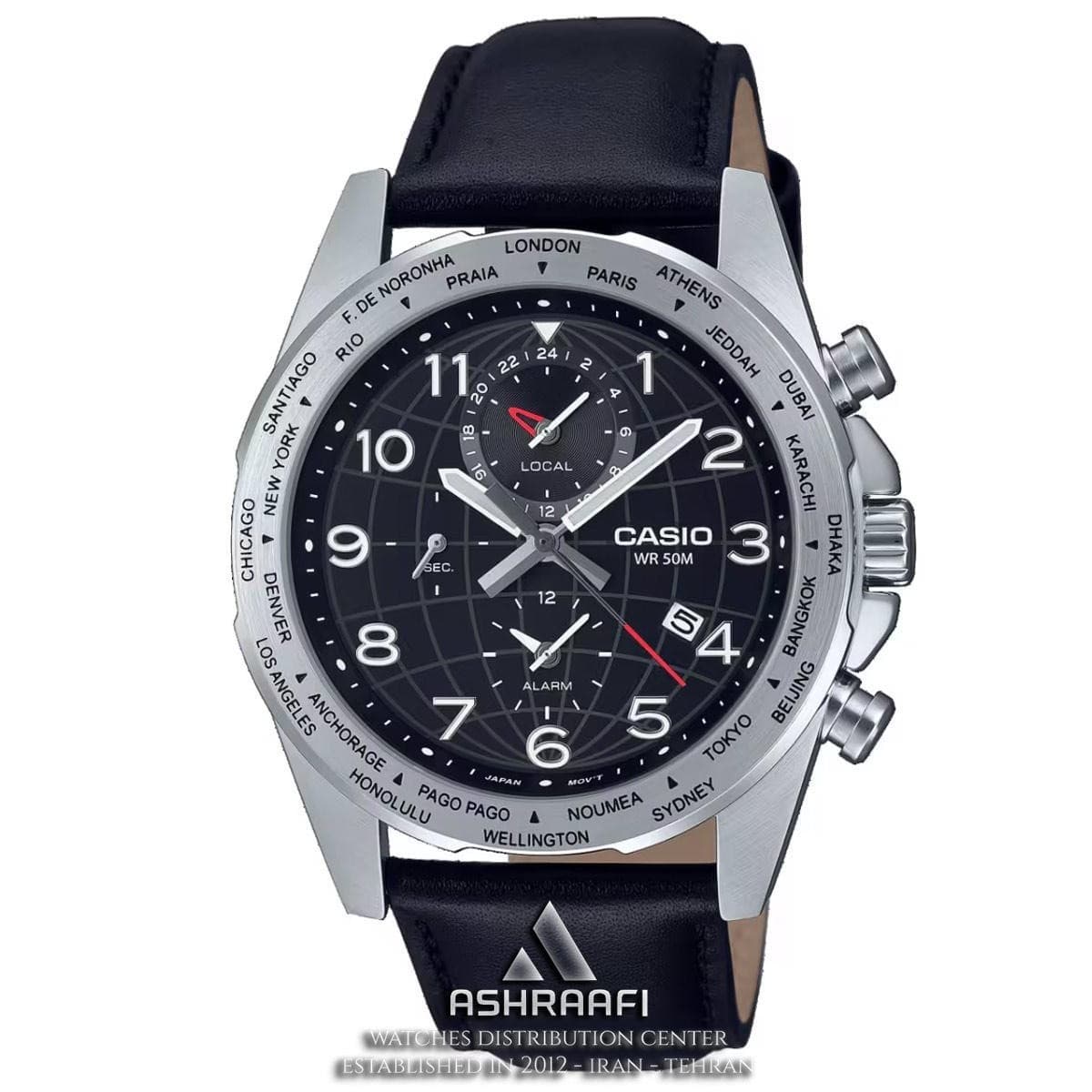 ساعت کاسیو بند چرمی Casio MTP-W500L-1AV