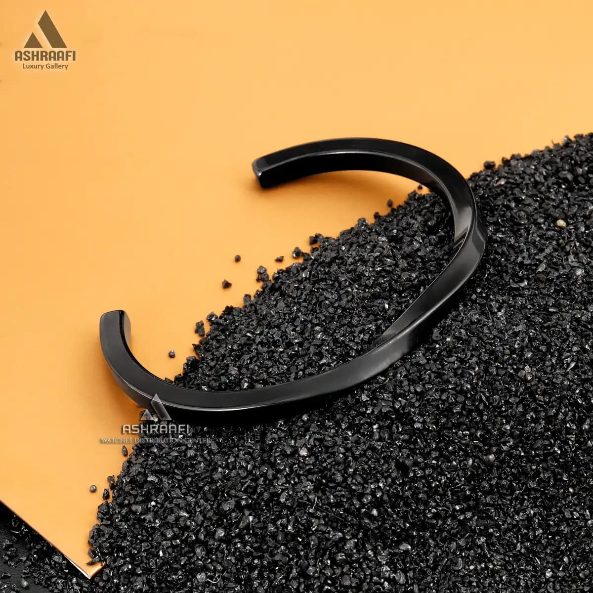 دستبند مینیمال مردانه Black Braceles M02 — تصویر ۲