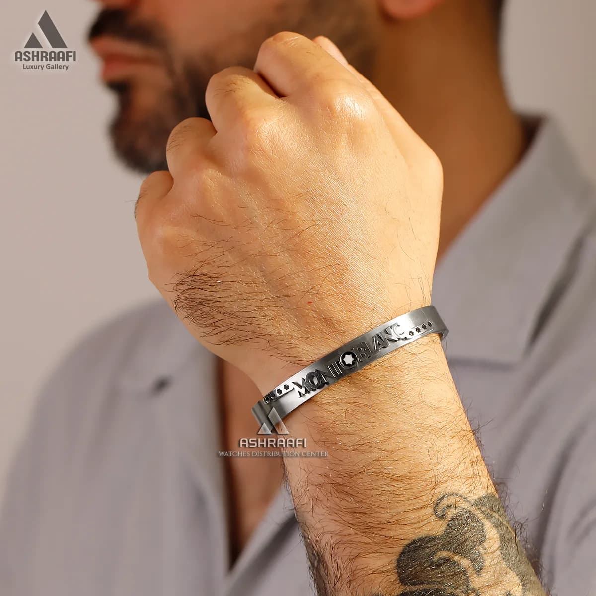 دستبند استیل مون بلان Montblanc Bracelet S1 — تصویر ۳