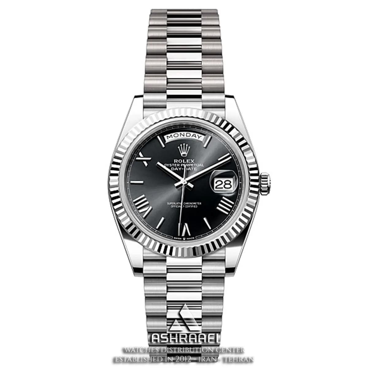 ساعت رولکس دی دیت صفحه مشکی Rolex Day Date SB2
