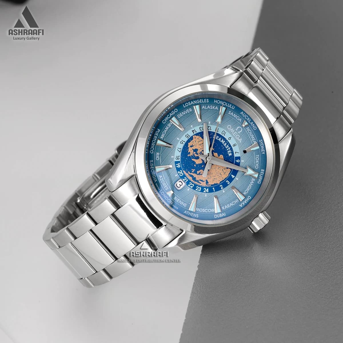 ساعت امگا سی مستر اتوماتیک Omega Seamaster World Time SB — تصویر ۳
