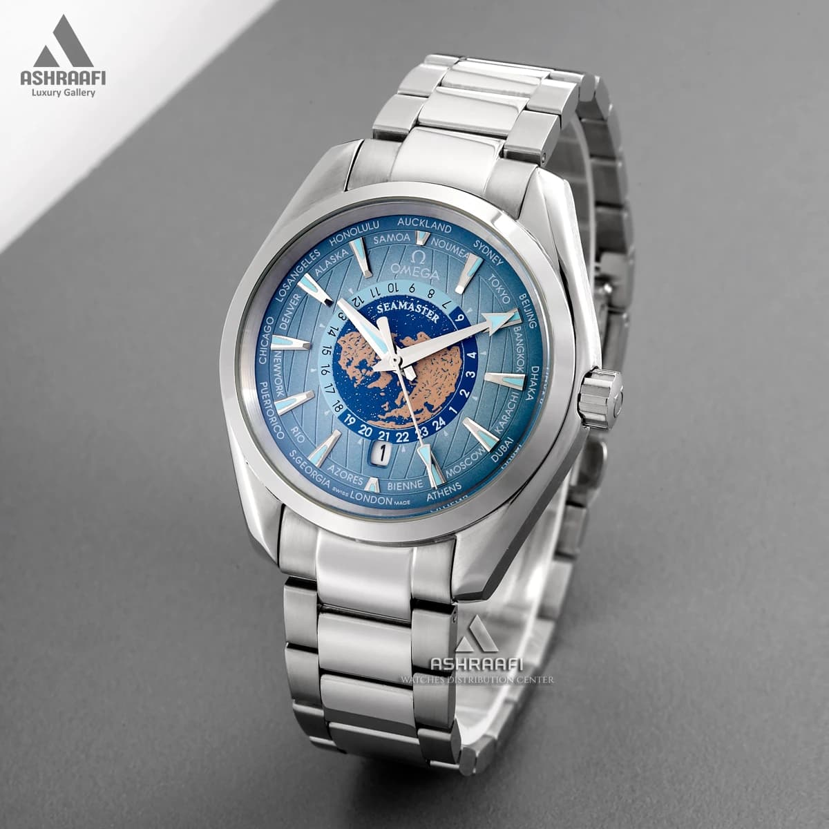 ساعت امگا سی مستر اتوماتیک Omega Seamaster World Time SB — تصویر ۲