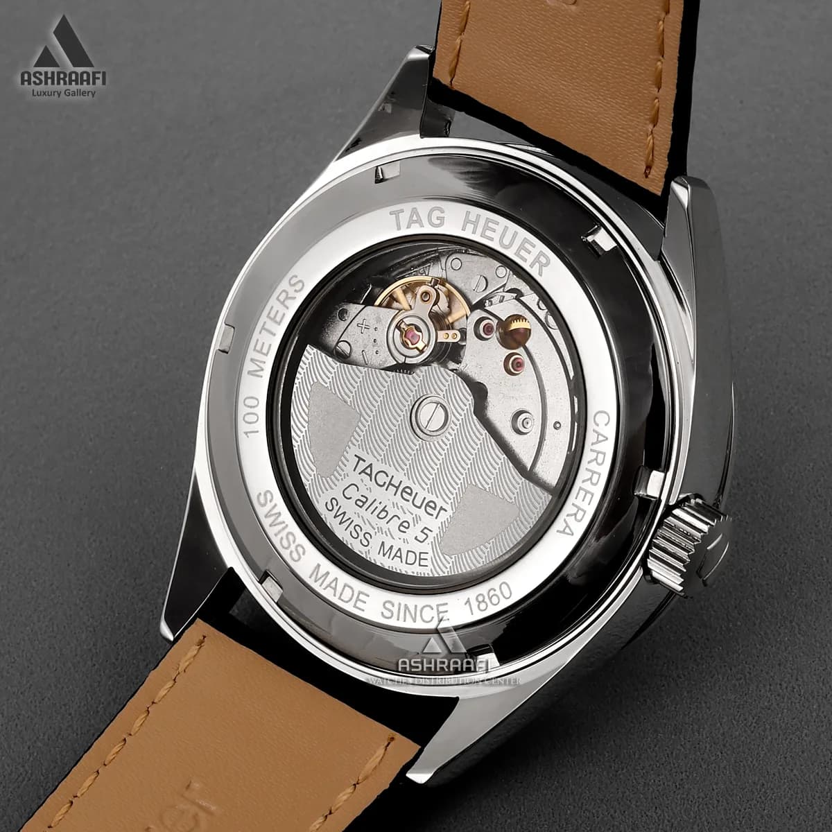 ساعت تگ هویر بند چرمی Tag Heuer Carrera Calibre 5Lk — تصویر ۶