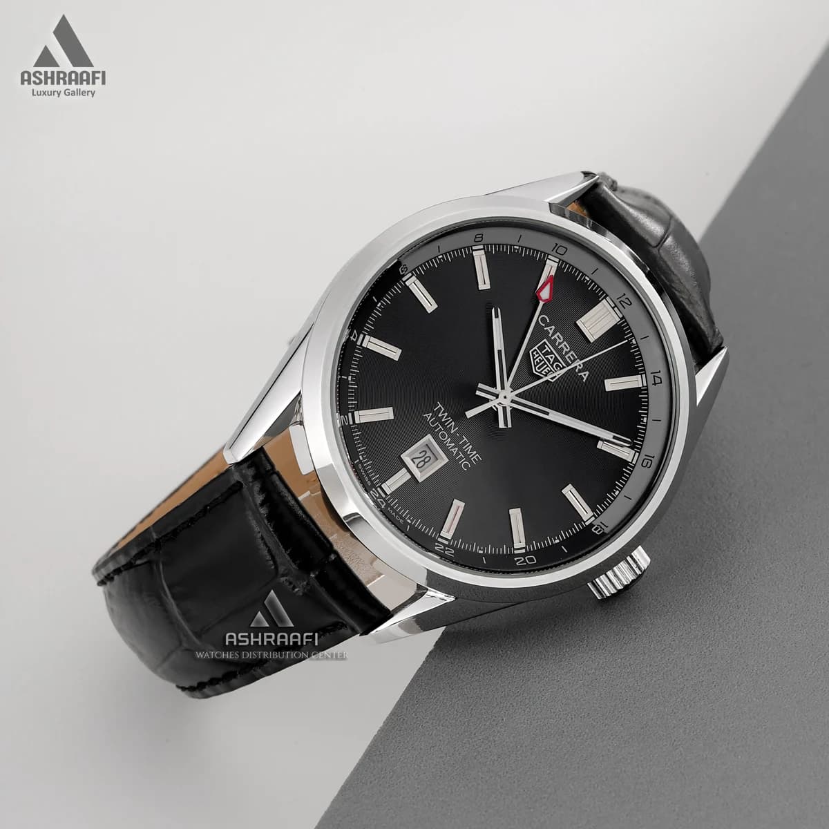ساعت تگ هویر بند چرمی Tag Heuer Carrera Calibre 5Lk — تصویر ۳