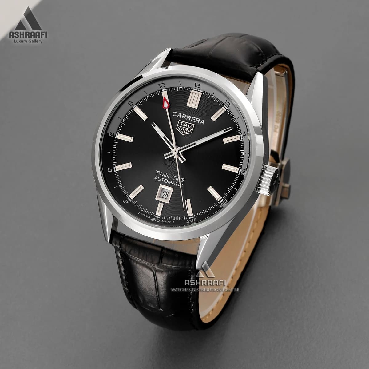 ساعت تگ هویر بند چرمی Tag Heuer Carrera Calibre 5Lk — تصویر ۲