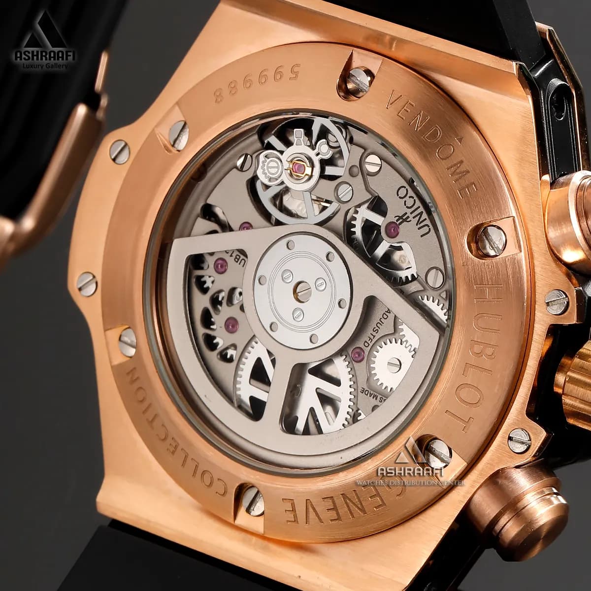 ساعت هابلوت نگین دار Hublot Big Bang Unico Rainbow — تصویر ۵