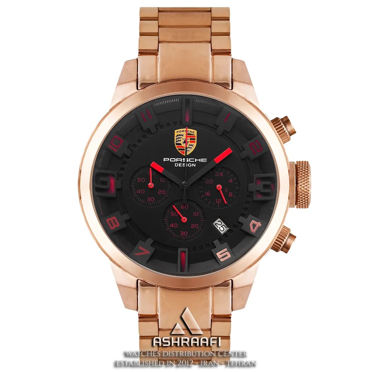 ساعت پورشه دیزاین رزگلد Porsche JP-24056MS8