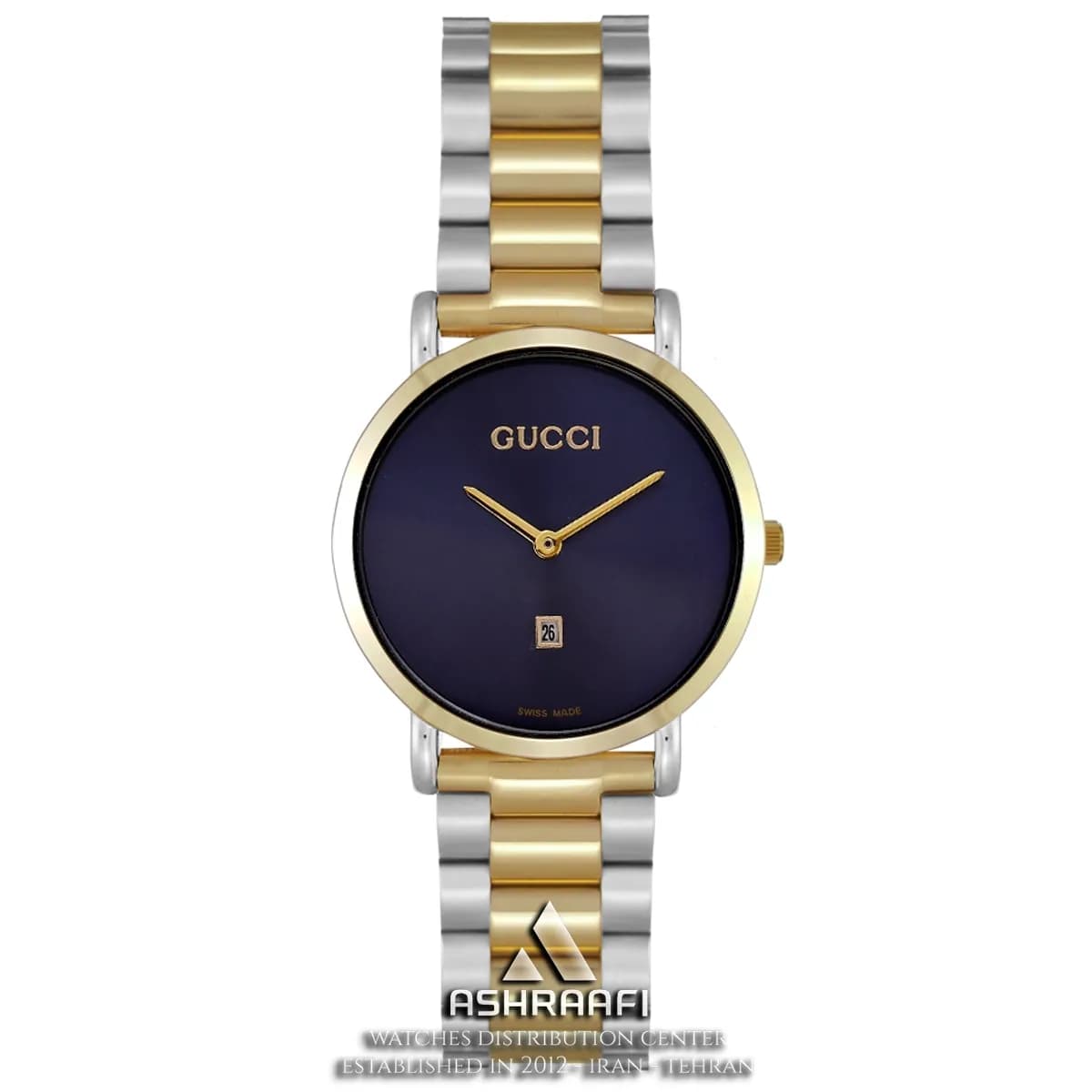 ساعت گوچی صفحه سورمه ‌ای Gucci 1505SGP