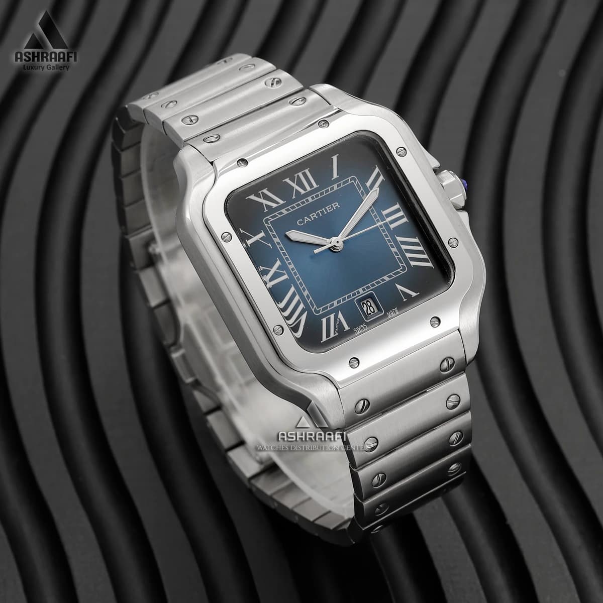 ساعت کارتیه استیل Cartier De Santos SDB — تصویر ۳