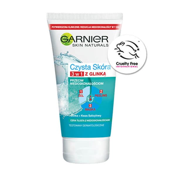اسکراب لایه بردار پوست گارنیه مدل pure active 3in1 حجم 150 میلی لیتر