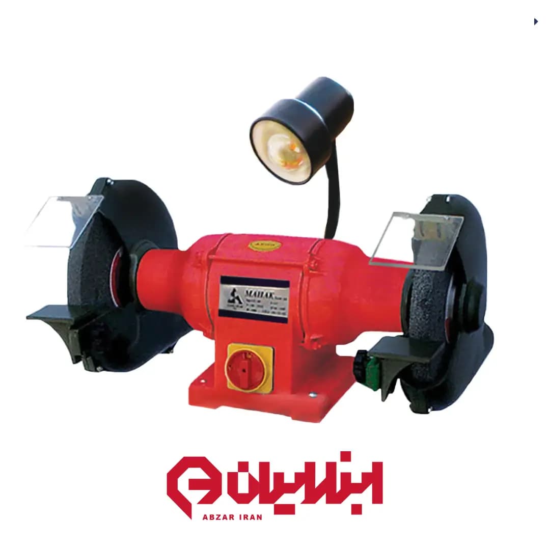 سنگ سنباده ۳۰۰ میلیمتر سه فاز چراغ دار محک مدل GD-300 HL