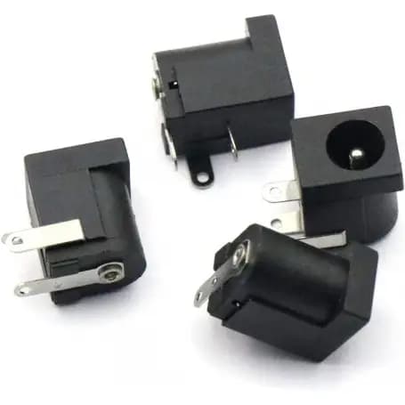 جک آداپتوری مادگی مشکی استاندارد مدل DC-005 قطر پین 2.0mm — تصویر ۲