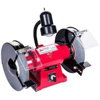ماشین سنگ سنباده 250 میلیمتر دو دور سه فاز چراغ دار محک مدل GD-250 HL — تصویر ۲