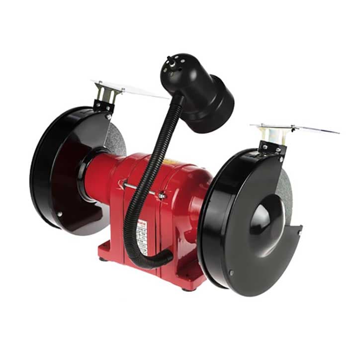سنگ سنباده 200 میلیمتر سه فاز چراغ دار محک مدل GD-200-3 HL — تصویر ۲