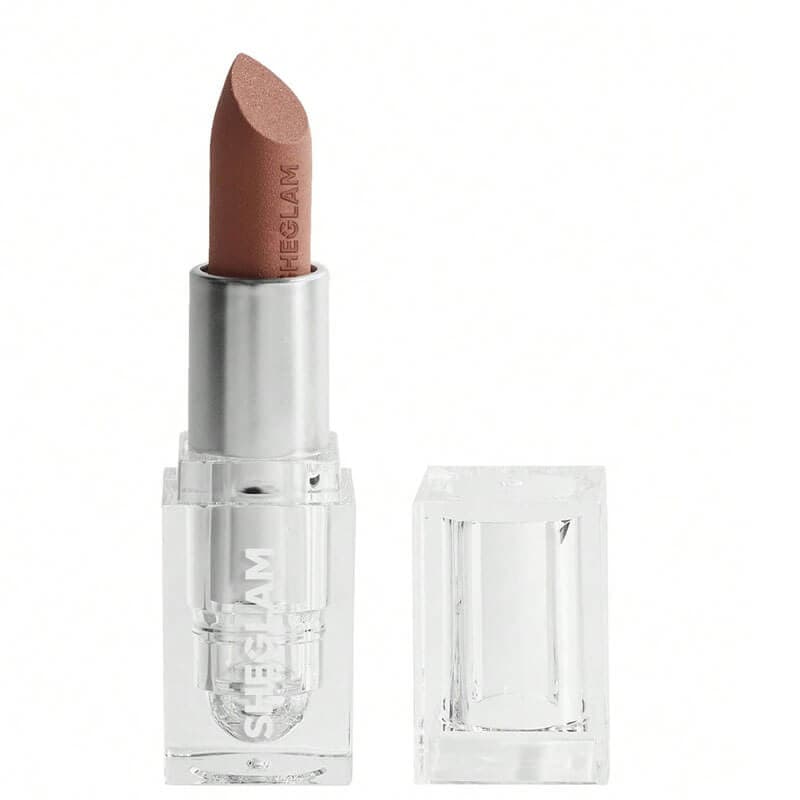 رژلب مات شیگلم SHEGLAM مدل Crystal Matte رنگ Clouds in my coffee