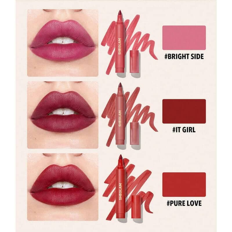 تینت لب شیگلم SHEGLAM سری LOVE STAINED رنگ IT GIRL — تصویر ۳
