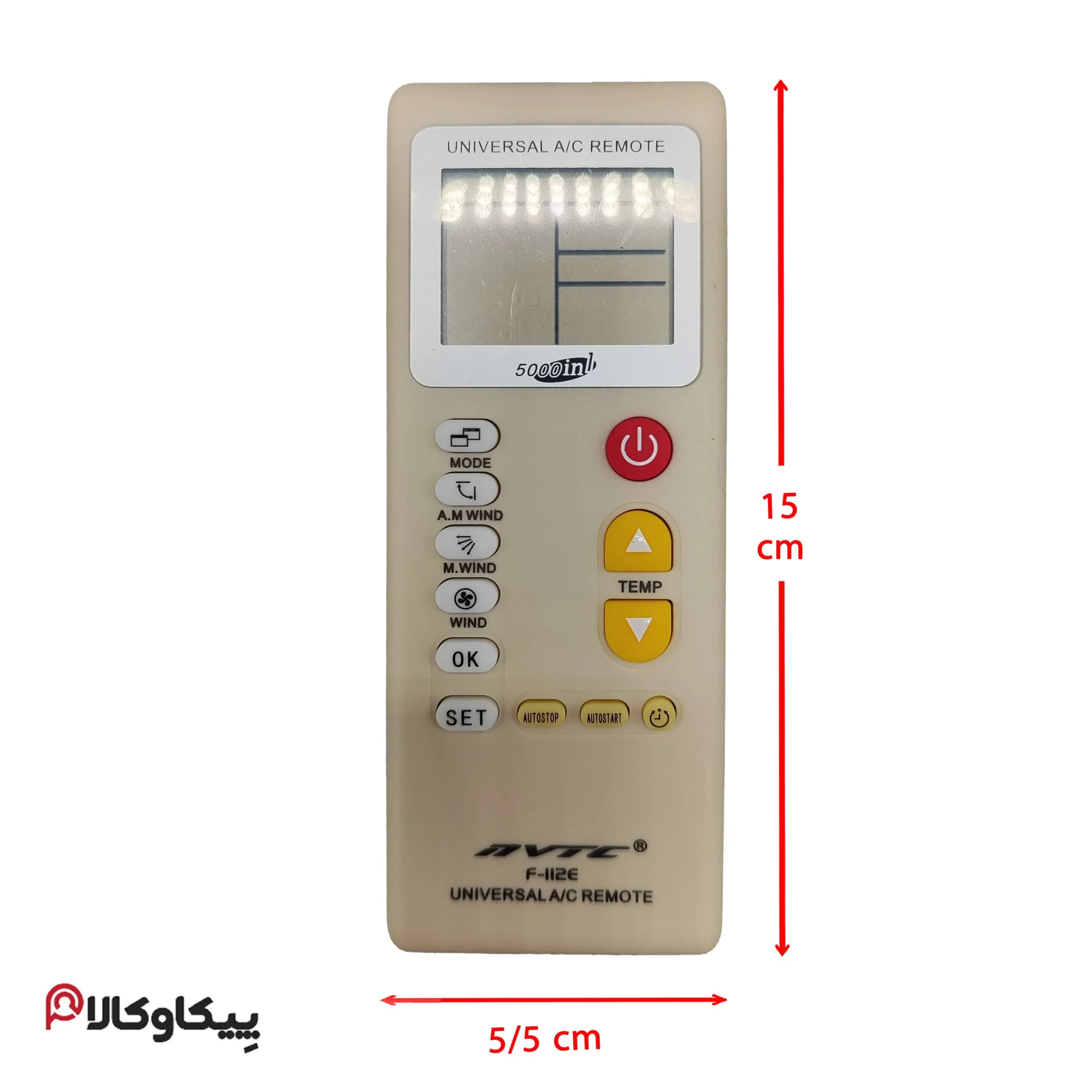کنترل کولر گازی همه کاره سوئر مدل 112E — تصویر ۲