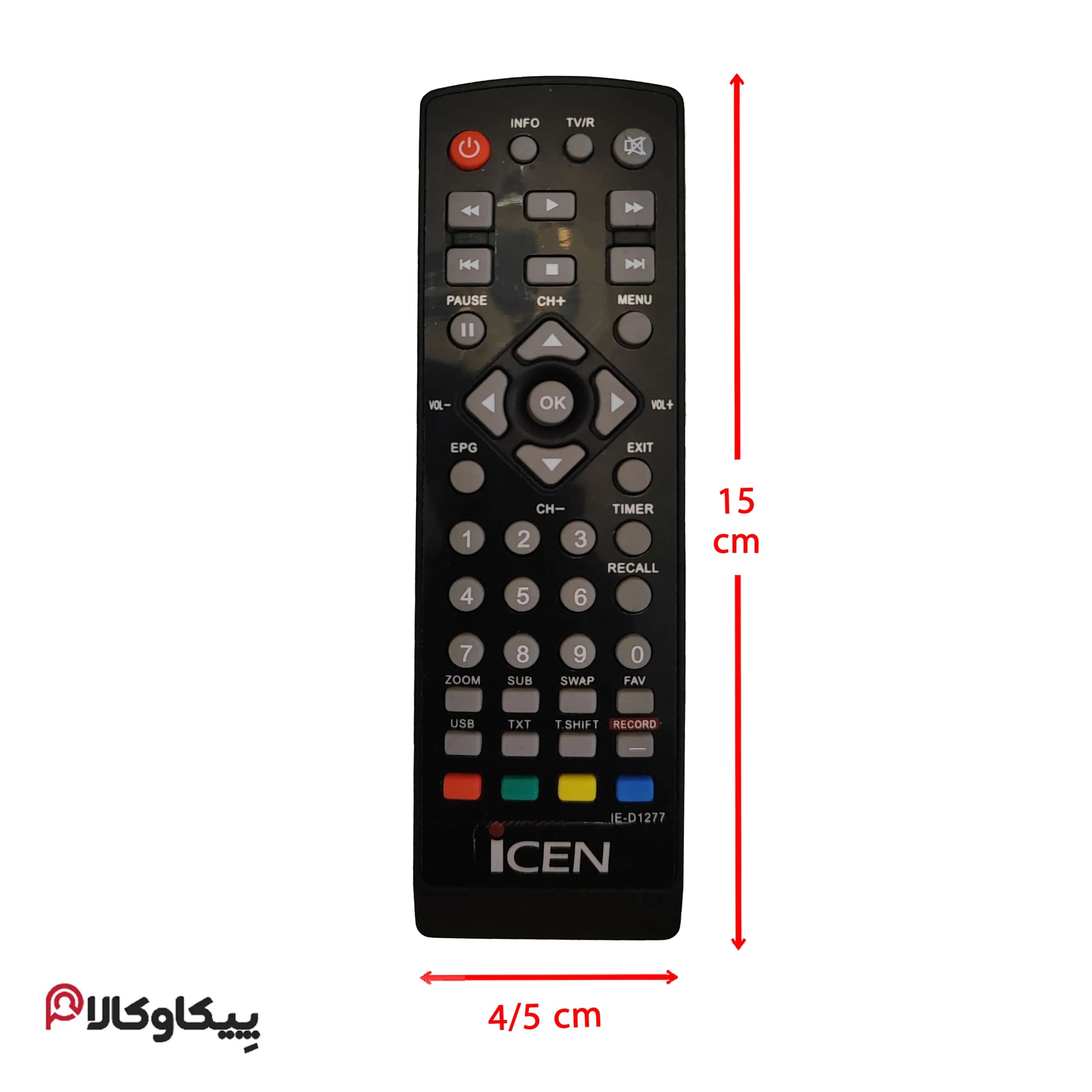 کنترل گیرنده دیجیتال آیسن همه کاره 1277 ICEN طرح 885 — تصویر ۲