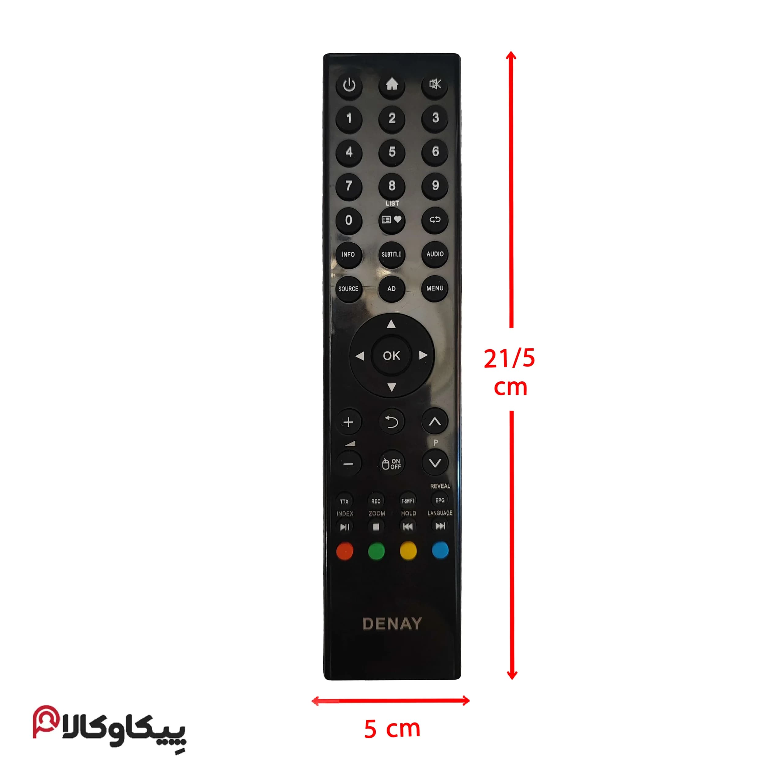 کنترل تلویزیون DENAY دنای با دکمه هوم — تصویر ۲