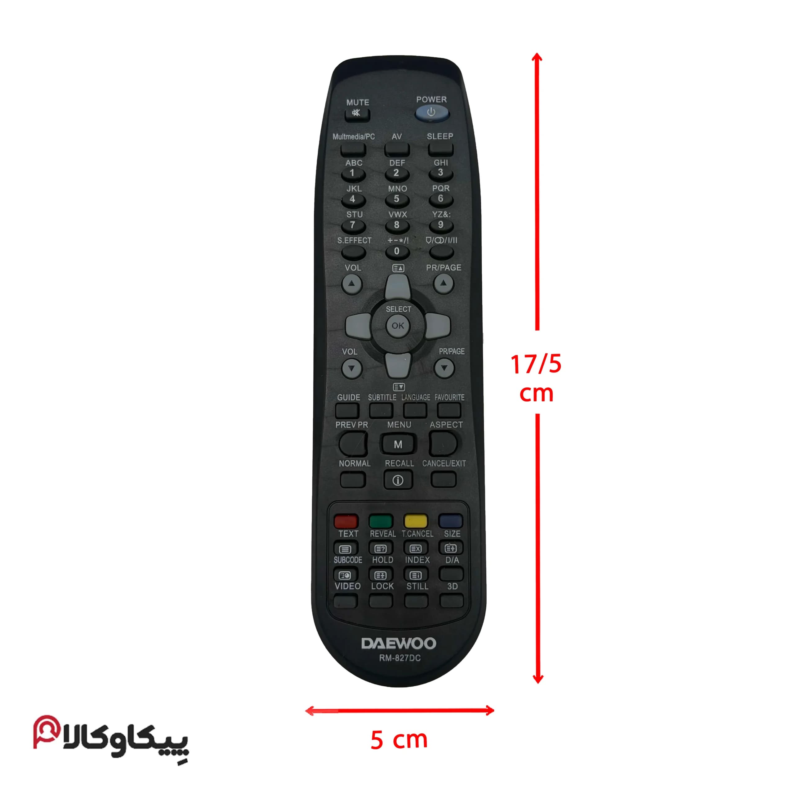 کنترل تلویزیون DEAWOO دوو 827 — تصویر ۲