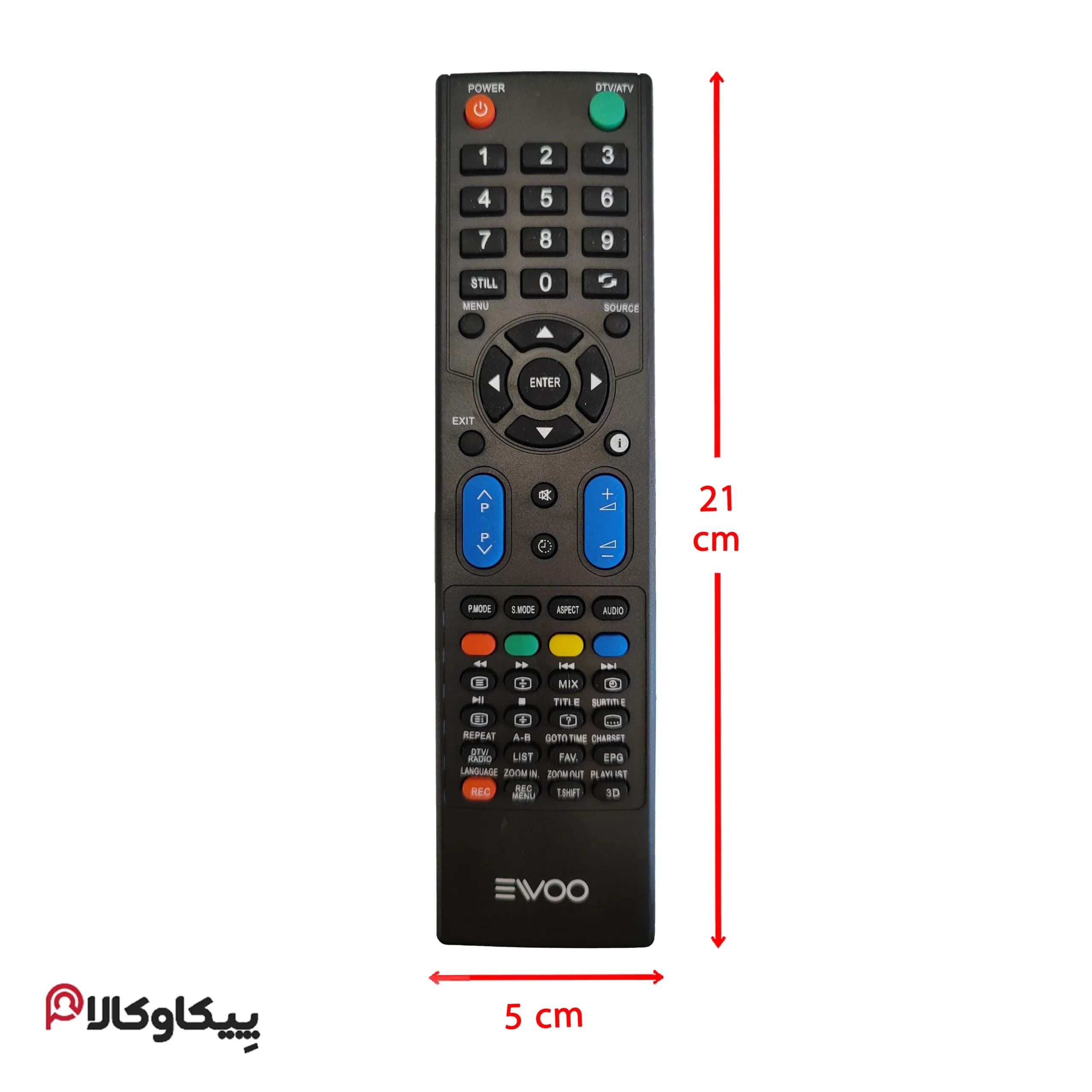 کنترل تلویزیون DEAWOO دوو شش ردیف مدل 100W — تصویر ۲