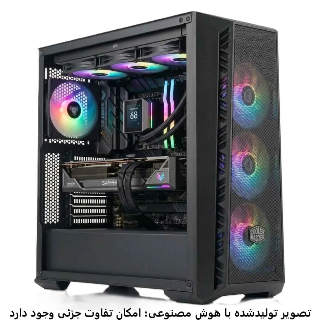 کیس گیمینگ میان رده AMD 7600- B850E- 32GB DDR5- SSD 1T- 9070 16GB کد G022-1