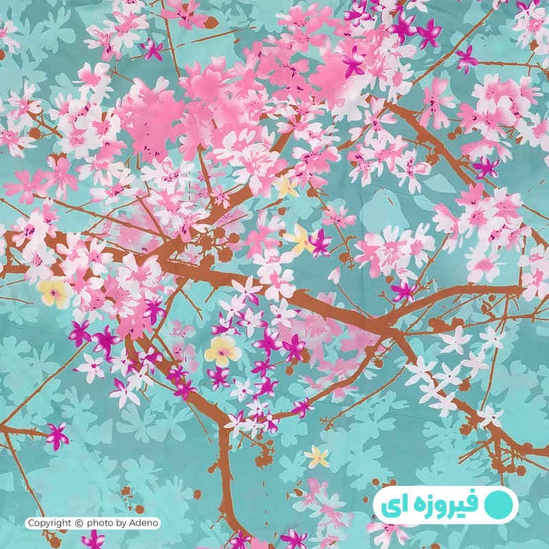 کاور تشک مهمان آدنو مدل شکوفه کد CH60 — تصویر ۳