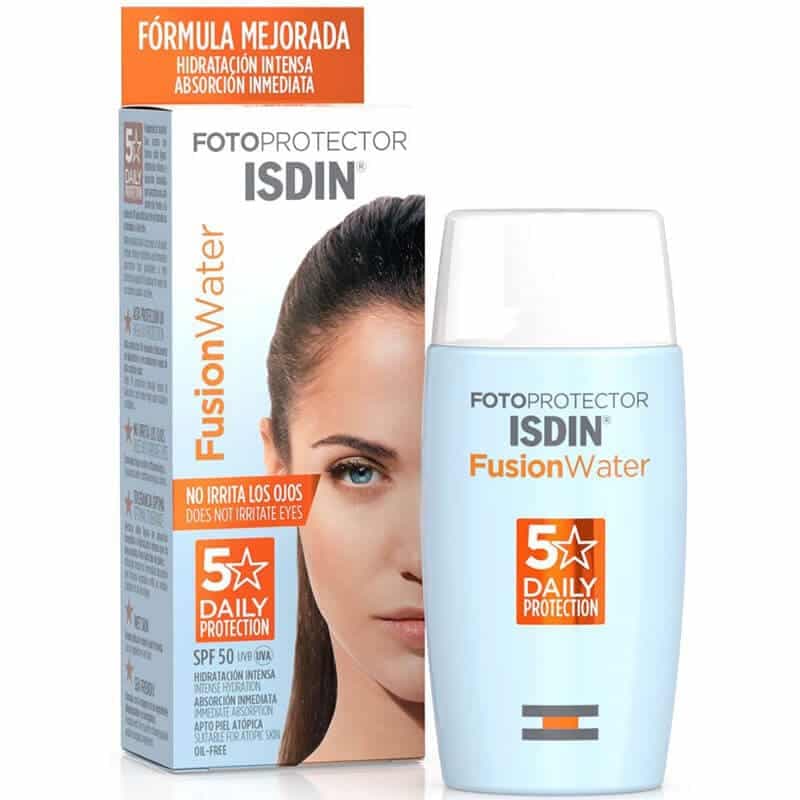 ضدآفتاب بی رنگ ایزدین ISDIN مدل Fusion Water (SPF 50)