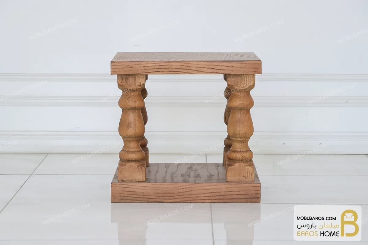 میز جلومبلی و عسلی پایه ستونی — تصویر ۴