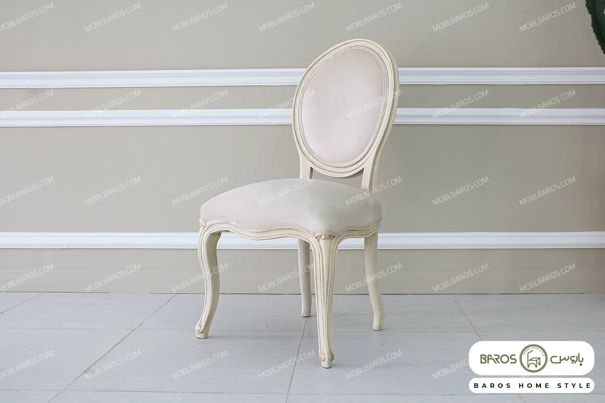 صندلی راشل با پایه سم آهویی — تصویر ۵