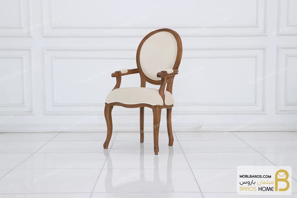 صندلی راشل با پایه سم آهویی — تصویر ۸