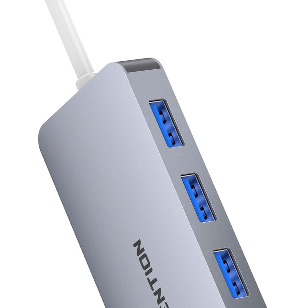 هاب 5 پورت USB-C لنشن LENTION H15 Gray — تصویر ۴
