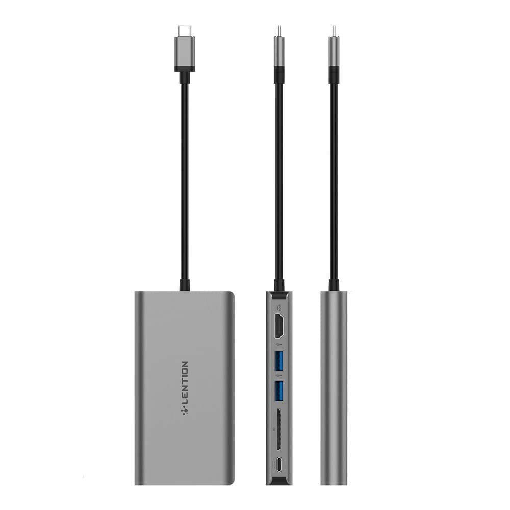 هاب 8 پورت USB-C لنشن LENTION CB-C73 — تصویر ۵