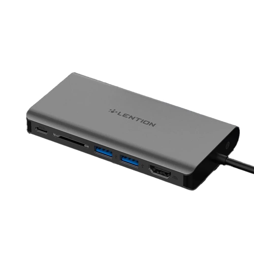 هاب 8 پورت USB-C لنشن LENTION CB-C73 — تصویر ۳