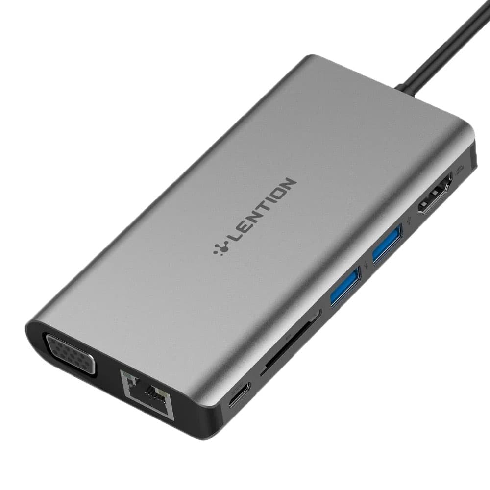 هاب 8 پورت USB-C لنشن LENTION CB-C73 — تصویر ۲