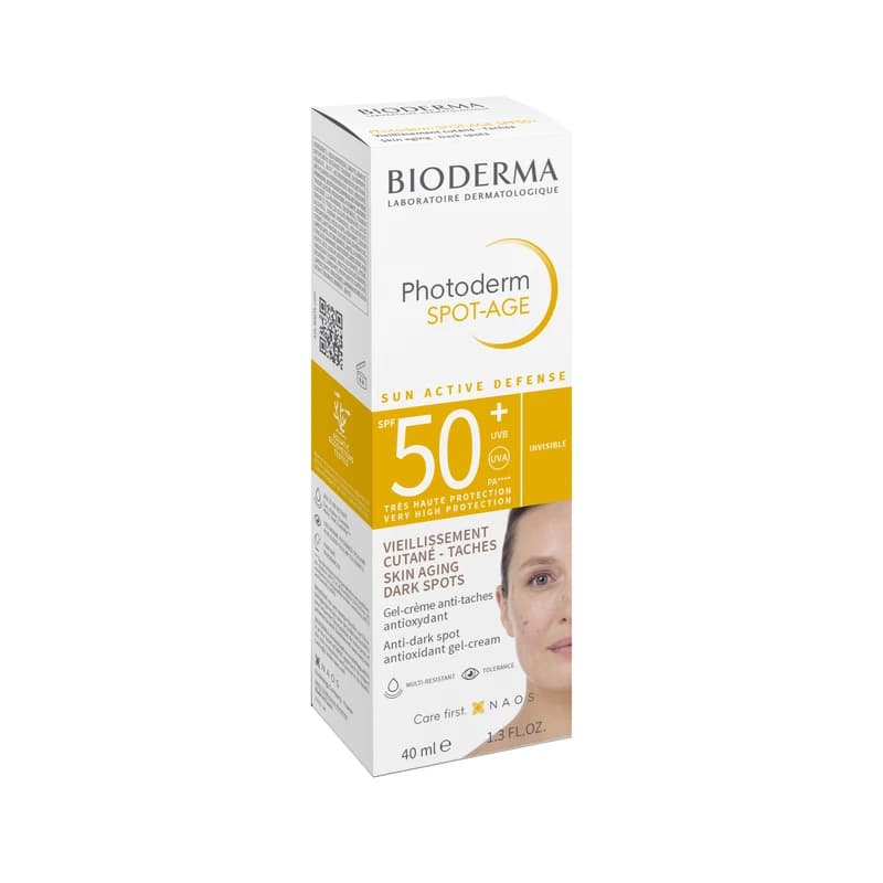 ژل کرم ضدآفتاب بایودرما Bioderma Photoderm Spot-Age SPF 50+ | ضد لک و ضد پیری | حجم ۴۰ میلی‌لیتر