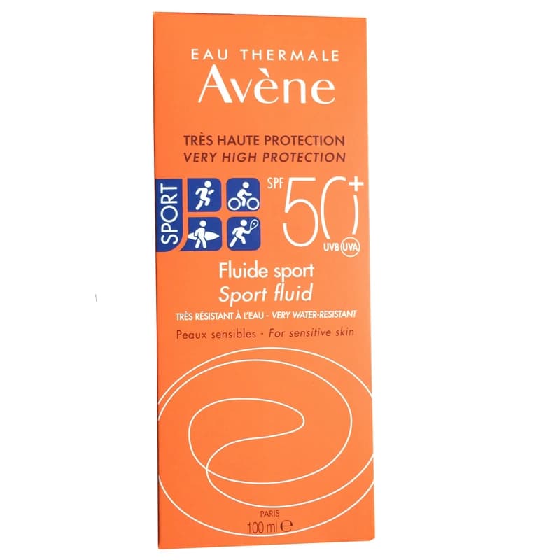 کرم ضدآفتاب اون Avène مدل فلوئید اسپورت | SPF 50 حجم ۱۰۰ میلی‌لیتر