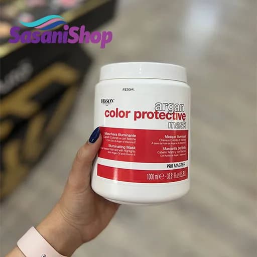 ماسک مو محافظ رنگ دیکسون ProMaster Argan Color Protective مناسب موهای رنگ شده حجم 1000 میلی‌لیتر — تصویر ۲